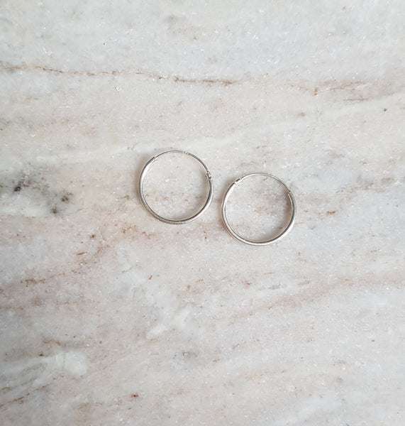 Silver Hoops