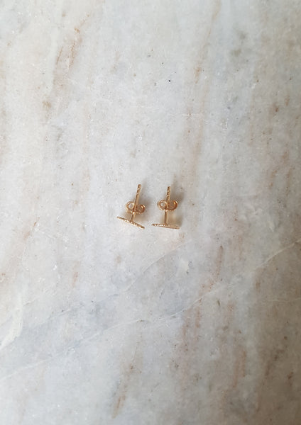 Golden Leaf Ear Studs