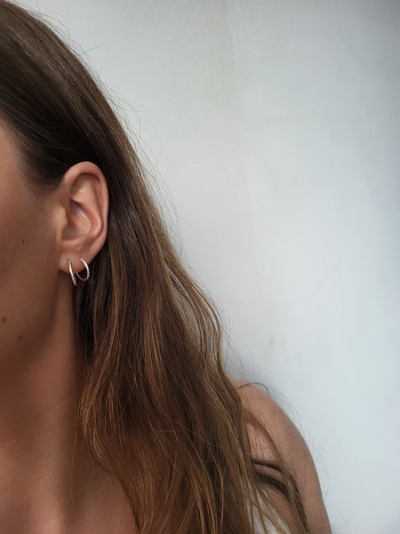 Silver Hoops