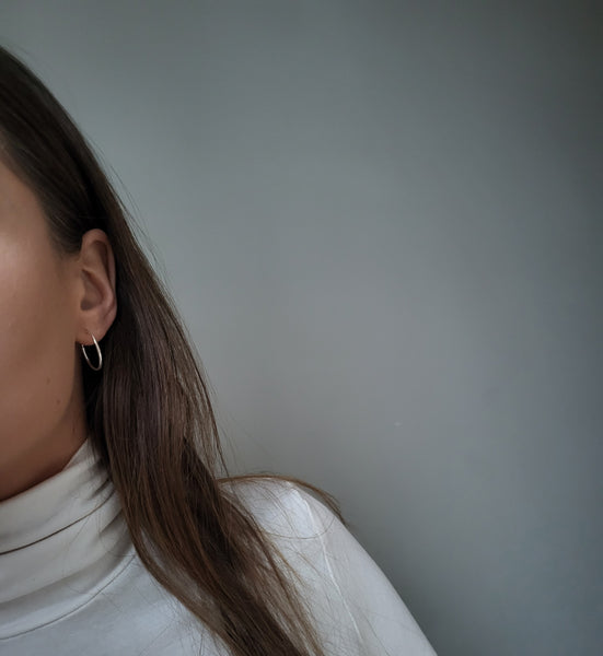 Silver Hoops