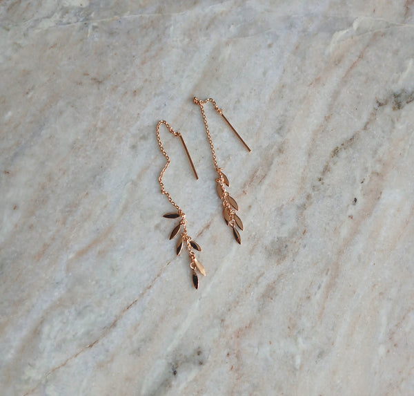 Golden Leaf Earrings