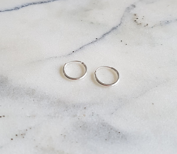 Silver Hoops